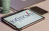 tablet with the word 'lockdown'